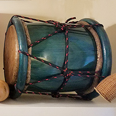 A small bomba drum owned by Pedro Antonetty