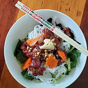 Familiar foods like Vietnamese Grilled Pork remind us of home