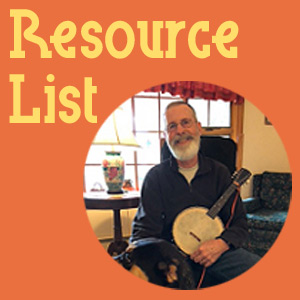 Text: Resource Guide (with a circular image of member Randy Heisley-Cato)